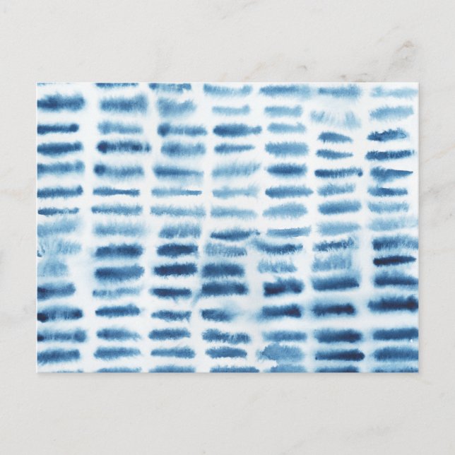 Postal Impresión de acuarela de Indigio (Anverso)