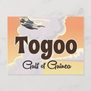 Postal Impresión de afiches de viaje del Golfo de Guinea