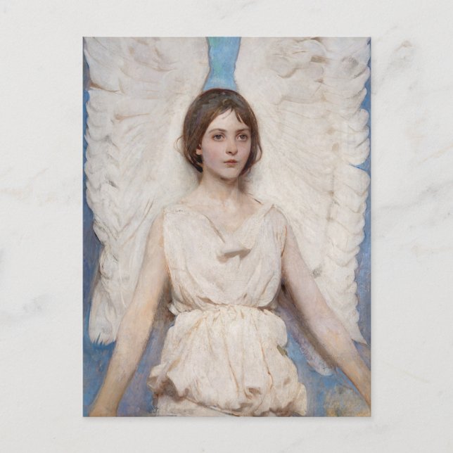 Postal Impresión de ángel de cosecha - Abbott Handerson T (Anverso)