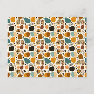 Postal Impresión de animales de moda en el leopardo de la