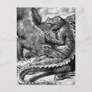 Postal Impresión de antigüedades de vida prehistórica