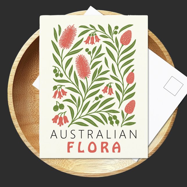 Postal Impresión de arte botánico de la Flora Australiana (Subido por el creador)