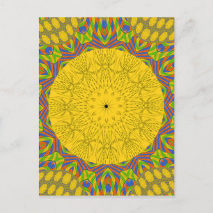 Postal Impresión de Arte con Patrón Egipcio