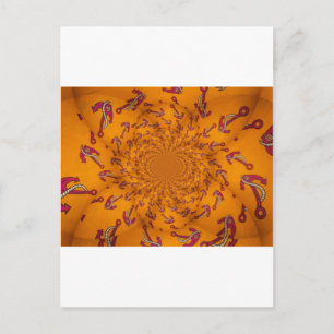 Postal Impresión de arte de ancla caleidoscopio