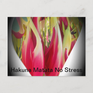 Postal Impresión de Arte de Corazón Floral