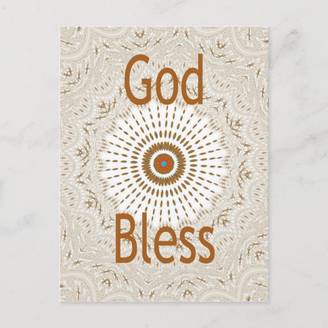 Postal Impresión de arte de diseño de estilo africano tra (Anverso)