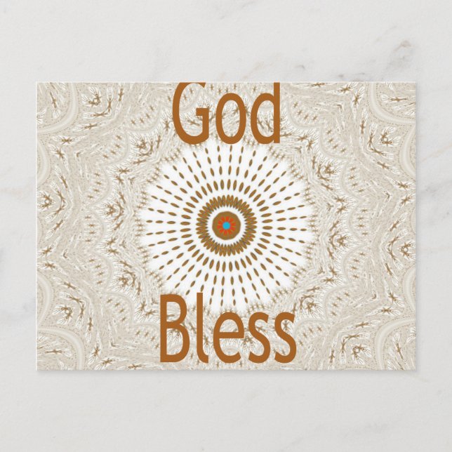 Postal Impresión de arte de diseño de estilo africano tra (Anverso)