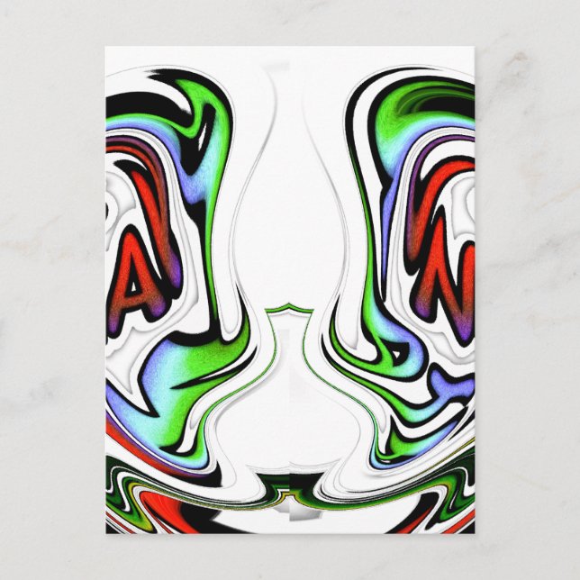 Postal Impresión de arte de hakuna matata asombrosa (Anverso)