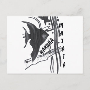Postal Impresión de arte de pez Hakuna Matata