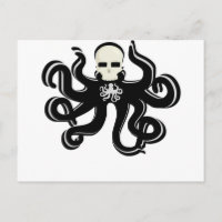 IMPRESIÓN DE ARTE DE TATTOTO DE KRAKEN SKULL