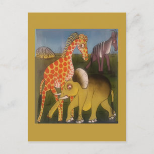 Postal Impresión de arte del trío africano