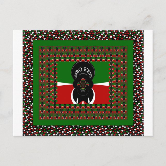 Postal Impresión de arte Jambo Kenya (Anverso)