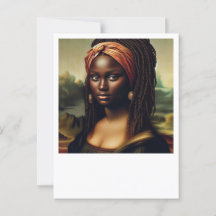 Impresión de arte reimaginada de la Mona Negra Lis