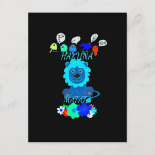 Postal Impresión de arte sobre el león de Hakuna Matata