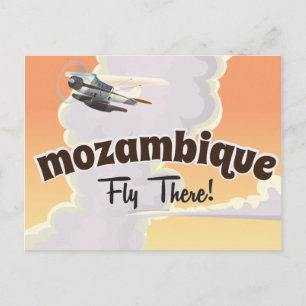 Postal Impresión de cartel de viaje a Mozambique