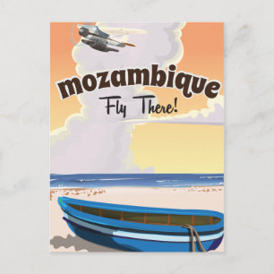 Postal Impresión de cartel de viaje a Mozambique