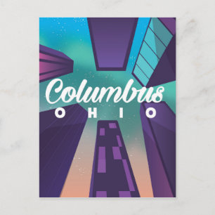 Postal Impresión de cartel de viaje de rascacielos de Col