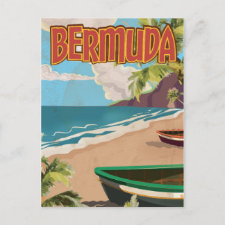 Postal Impresión de cartel de viaje divertido vintage de 