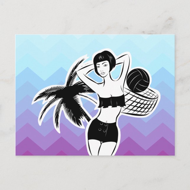 Postal Impresión de Chevron de Sunset Resort (Anverso)