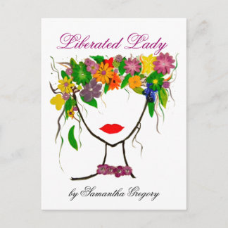 Postal Impresión de dama liberada
