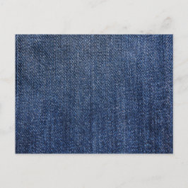 Postal Impresión de denim azul profundo