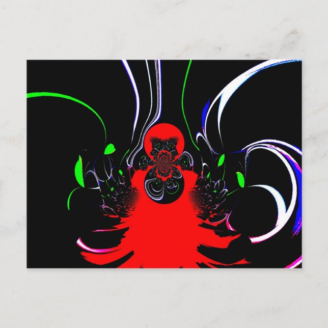 Postal Impresión de fluidos en Kaleidoscope (Anverso)