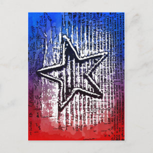 Postal Impresión de Guay Rustic Star Pop
