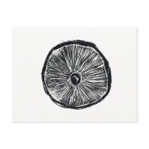 Postal - Impresión de hongos para el lingon