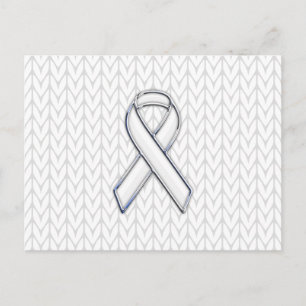 Postal Impresión de la cinta cromada sobre la cinta blanc