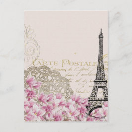 Postal Impresión de la torre Eiffel de París