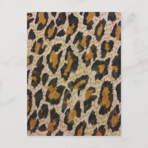 Postal Impresión de leopardo