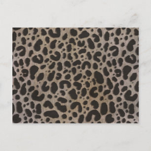 Postal Impresión de leopardo