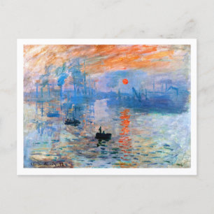 Postal Impresión de Monet, Sunrise (1872)