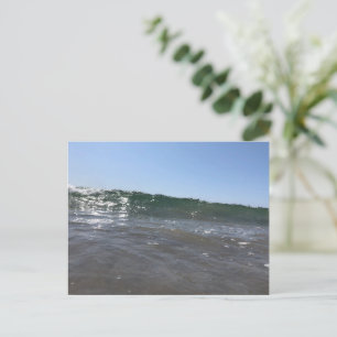 Postal Impresión de ola del océano Arte de la naturalez