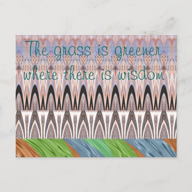 Postal Impresión de patrones abstractos increíbles (Anverso)