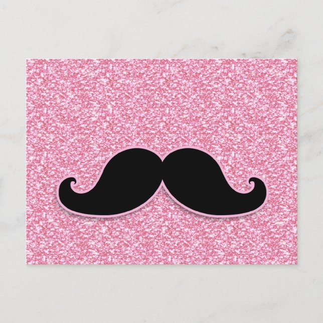 POSTAL IMPRESIÓN DE UNA PURPURINA ROSA DE MUSTACHE DE COL (Anverso)