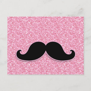 POSTAL IMPRESIÓN DE UNA PURPURINA ROSA DE MUSTACHE GRISE