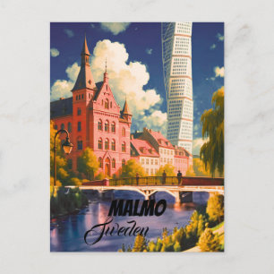 Postal Impresión de viaje a Malmo - Póster de Malmo, Malm