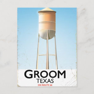 Postal Impresión de viaje de Groom Texas Ruta 66 American