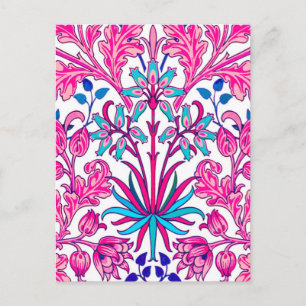 Postal Impresión de William Morris Hyacinth, rosa de Fuch