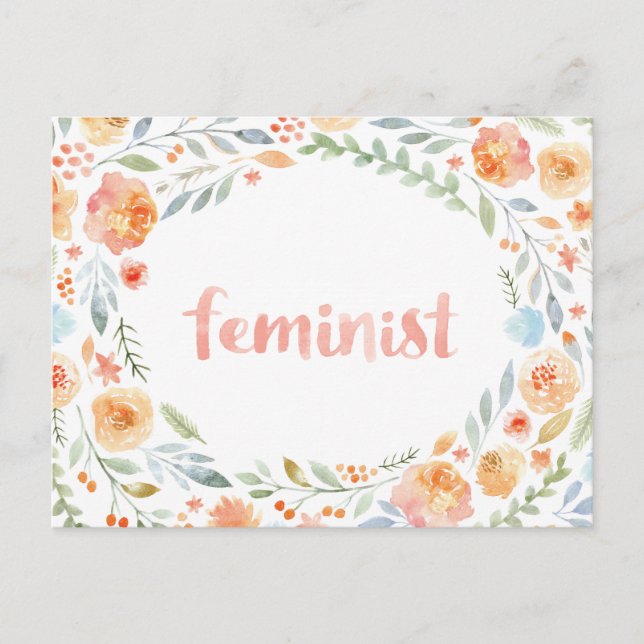 Postal Impresión feminista (Anverso)