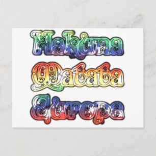 Postal Impresión/gráfico de arte Hakuna Matata Europe