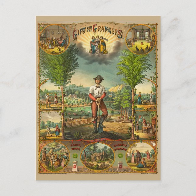Postal Impresión promocional para miembros de Grange (Anverso)