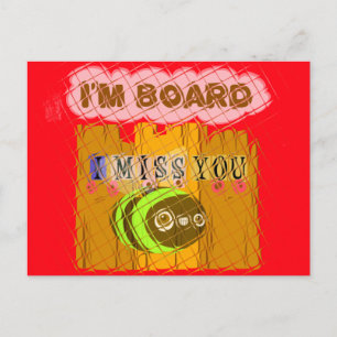 Postal Impresión Quirky Bee Art