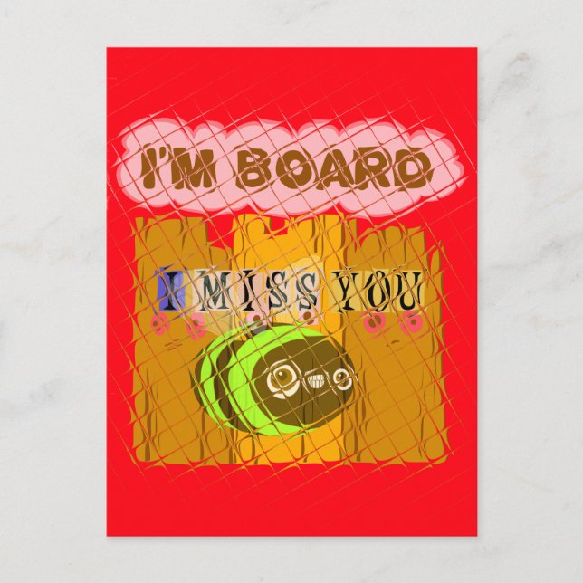 Postal Impresión Quirky Bee Art (Anverso)