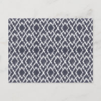 Impresión tribal azul de la marina Ikat Geo Patrón