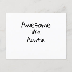 Postal Impresionante como la tía