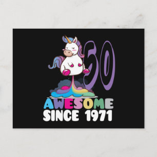 Postal Impresionante desde 1971 50º cumpleaños