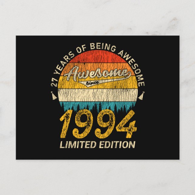 Postal Impresionante Desde 1994 Edición Limitada Regalo d (Anverso)