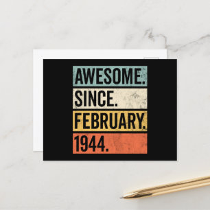 Postal Impresionante desde febrero de 1944 Cumpleaños